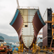 Ilustración para el artículo titulado Cómo se construye el barco de carga más grande del mundo